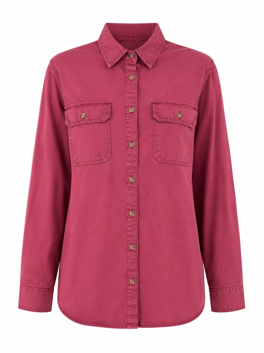 L.L.Bean Cotton Button Front Shirt Utility Hiking Camping Women’s Large